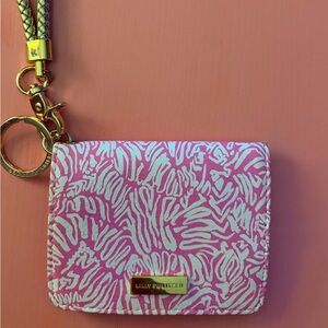 Lilly Pulitzer Pink and Cream Patterned Wallet